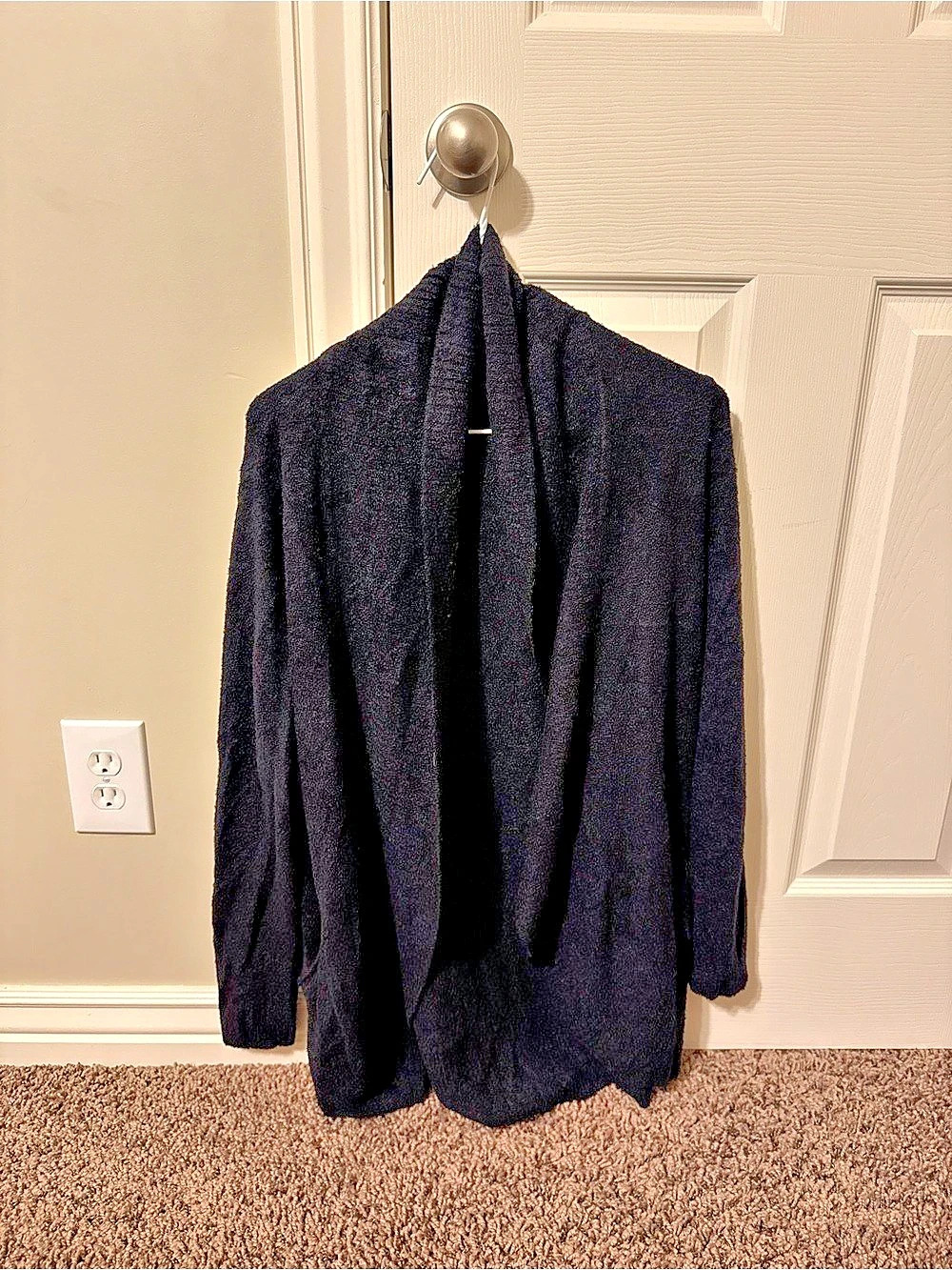 Max & Mia The Essential Travel Cardigan Open Front Cardigan in Black Medium Like